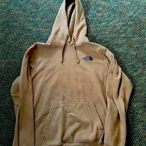 North Face Tan Hoodie. Thick material.